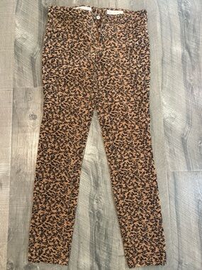 Pilcro and the Letterpress Brown Floral Skinny Jeans